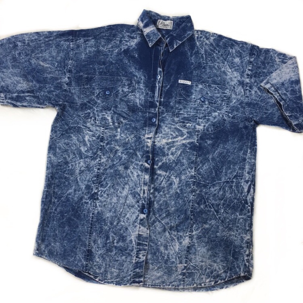 Vintage Acid Wash Men’s button up